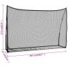 Golf Practice Net Black and Red 120.1"x35.8"x83.9" Polyester