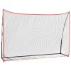 Golf Practice Net Black and Red 120.1"x35.8"x83.9" Polyester