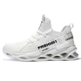 Women and Men Sneakers Breathable Running Shoes Outdoor Sport Fashion Comfortable Casual Couples Gym Mens Shoes Zapatos De Mujer (Color: 133 white)