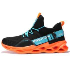 Women and Men Sneakers Breathable Running Shoes Outdoor Sport Fashion Comfortable Casual Couples Gym Mens Shoes Zapatos De Mujer (Color: 133 black orange)