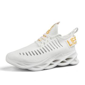 Women and Men Sneakers Breathable Running Shoes Outdoor Sport Fashion Comfortable Casual Couples Gym Mens Shoes Zapatos De Mujer (Color: 116 white)