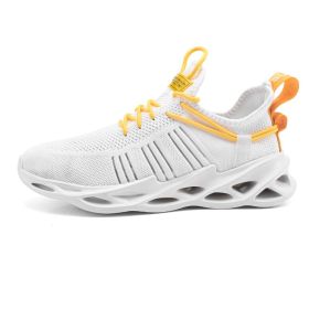 Women and Men Sneakers Breathable Running Shoes Outdoor Sport Fashion Comfortable Casual Couples Gym Mens Shoes Zapatos De Mujer (Color: 157 white)