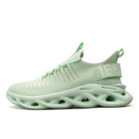 Women and Men Sneakers Breathable Running Shoes Outdoor Sport Fashion Comfortable Casual Couples Gym Mens Shoes Zapatos De Mujer (Color: 101 green)