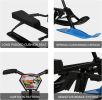 Snow Racer Sled Winter Sport Ski Sled Slider Board with Steering Wheel and Twin Brakes