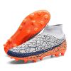 Plus Big Size 35-48 High Ankle Couple Sneaker Men TF Profession Football Chaussure Kids Outdoor Cleats Short Spikes Soccer Shoes